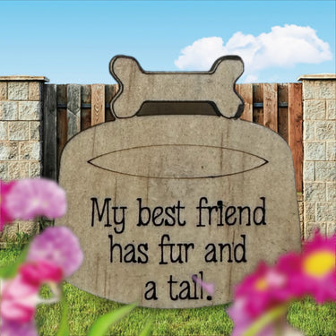 Wooden Sarcastic Fridge Magnet - My best friend has - Unicorn Fart Productions
